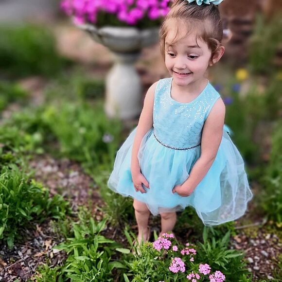 NWOT George Girls Sequin & Tulle Party Dress - Picture 4 of 9